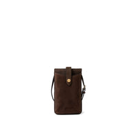 Phone Pouch - Chocolate Suede - SLGs