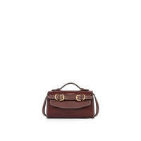 Town & Country Collection - Mini Clutch Bag - Burgundy Smooth Leather