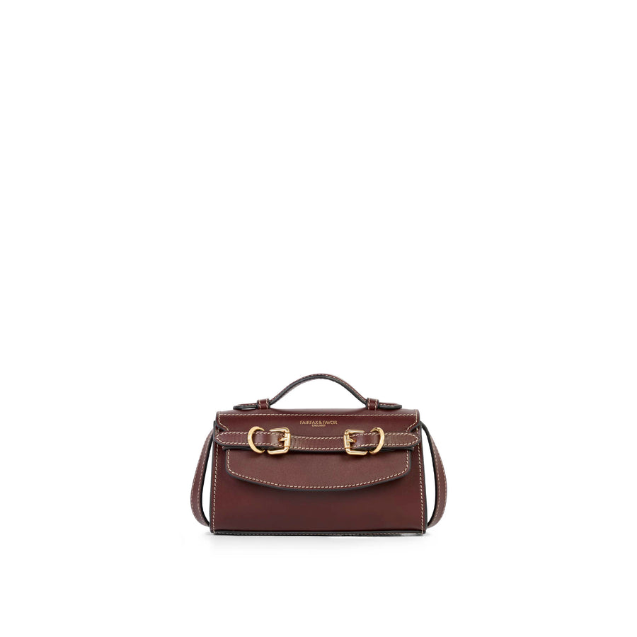 Town and Country Collection - Town & Country Collection - Mini Clutch Bag - Burgundy Smooth Leather