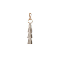 Tassel Key Ring - Champagne Suede - Other