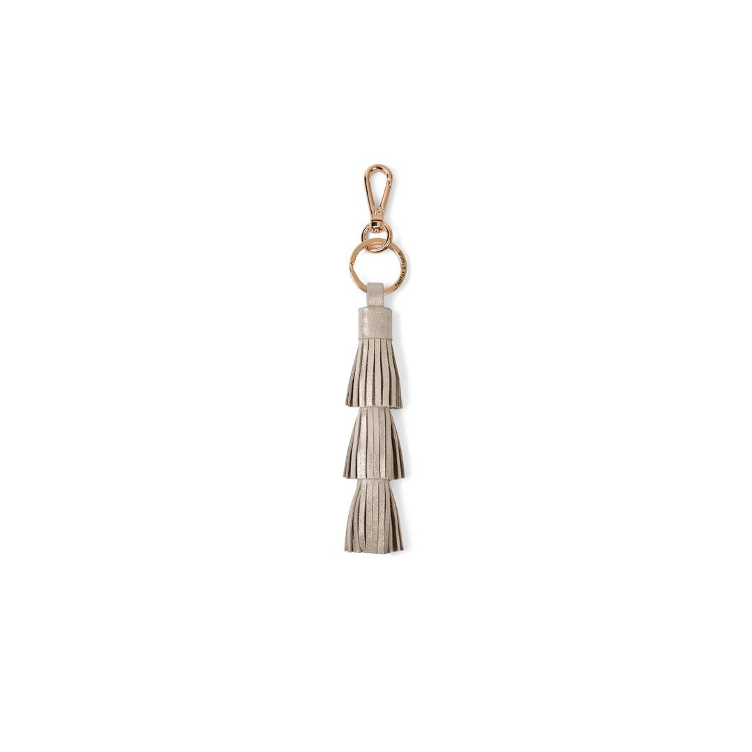 Tassel Key Ring - Champagne Suede - Other