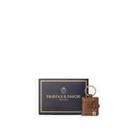 Photo Holder Key Ring Tan Leather - Other