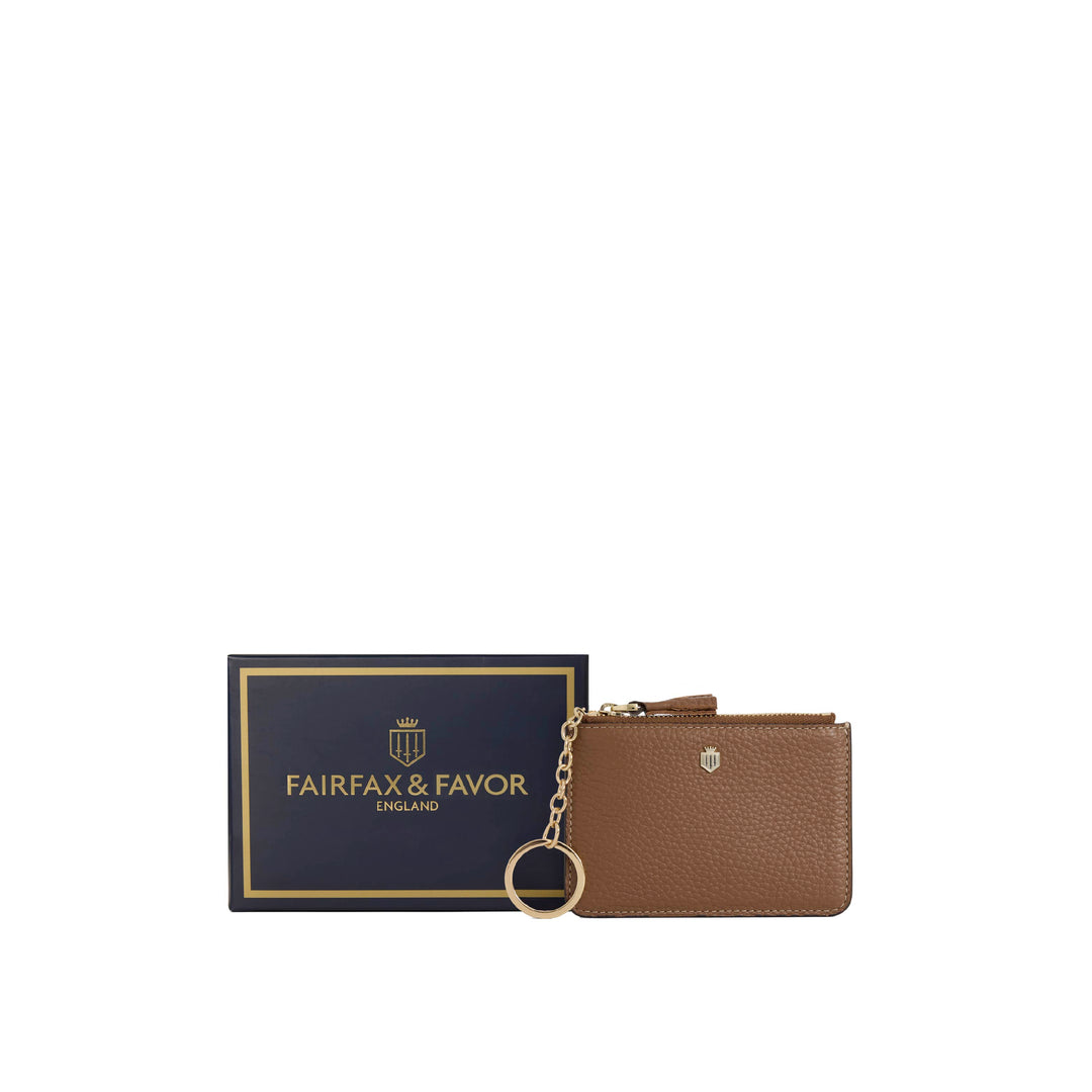 Purse Key Ring - Tan Leather - SLGs