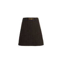 Eden Skirt - Copper Check