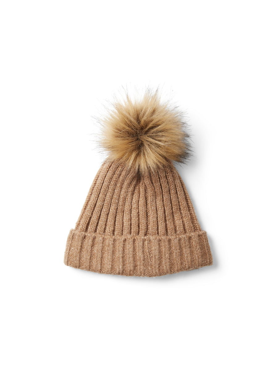 The Signature Bobble Hat - Women's Bobble Hat - Camel