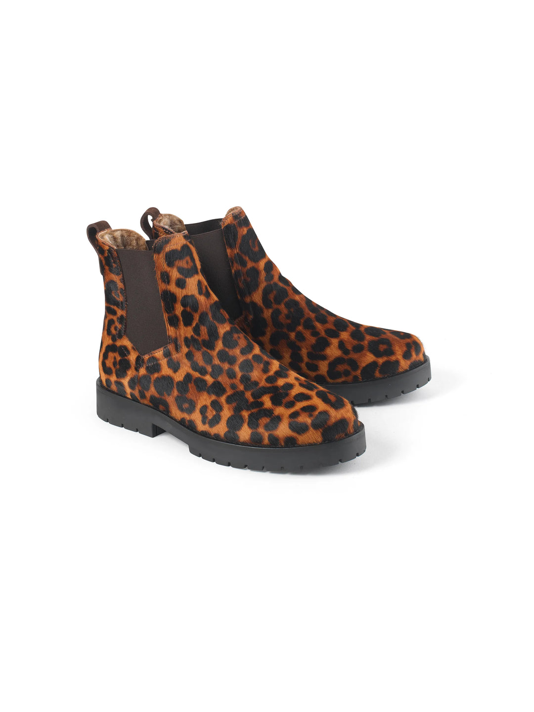 Sheepskin Boudica - Leopard Haircalf - Ankle Boots