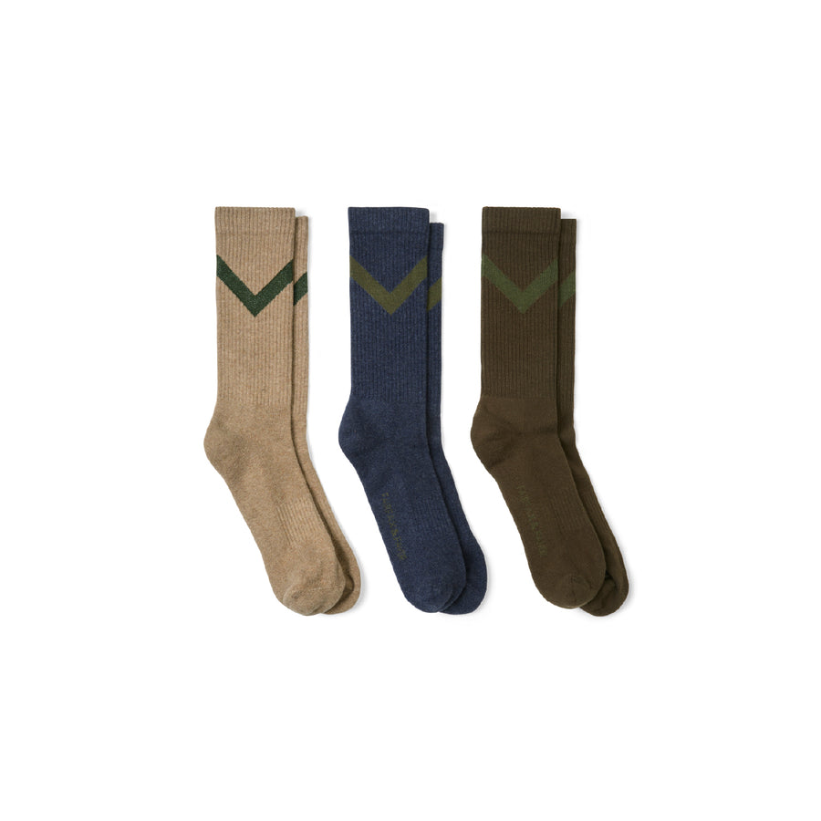 Men's Chevron Sock Set - Mens Chevron Set of Three Socks