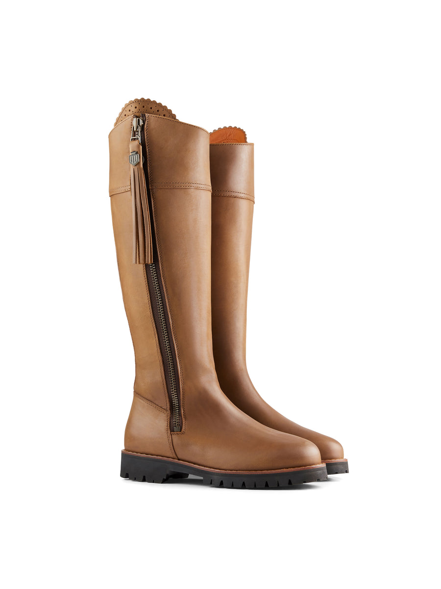 The Explorer - Women's Waterproof Boots - Oak Leather, Narrow Calf