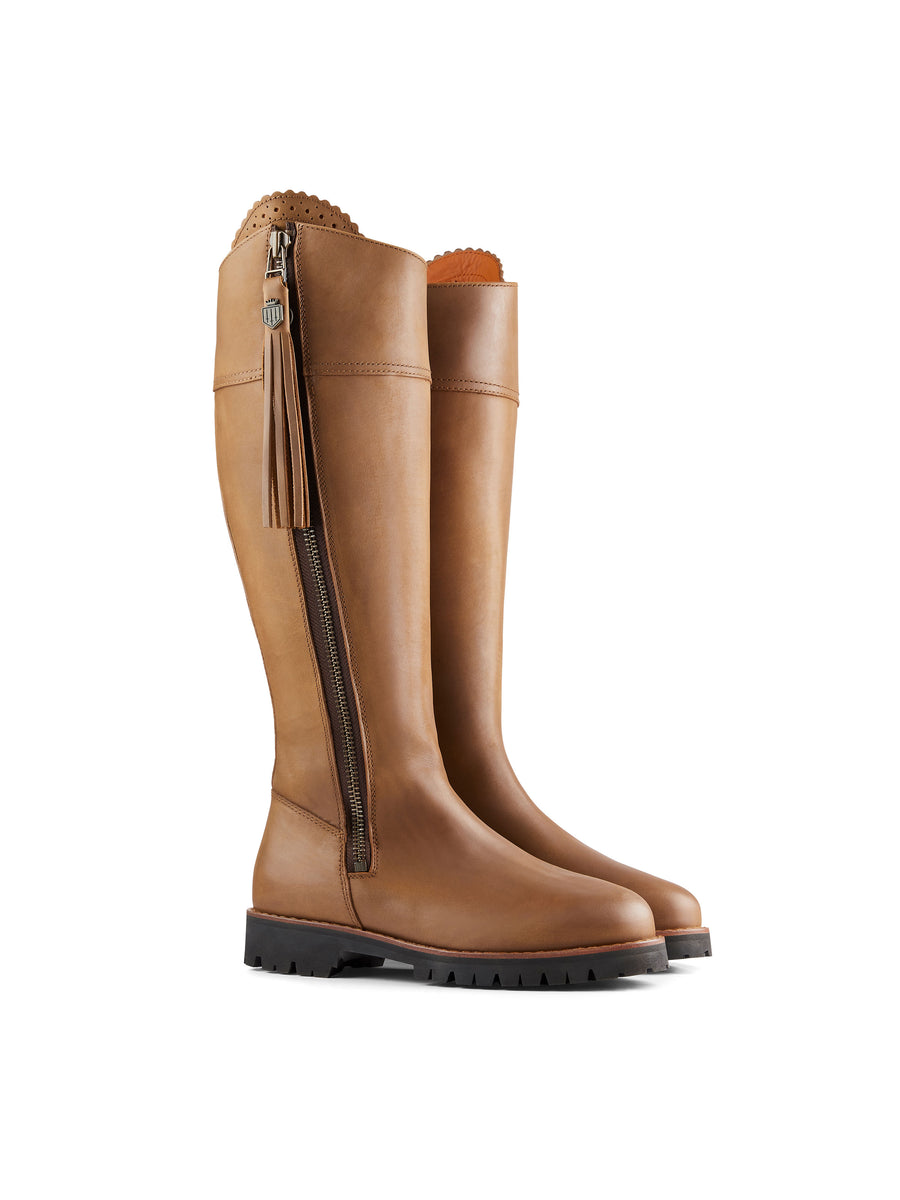 The Explorer - Women's Waterproof Boots - Oak Leather, Sporting Calf