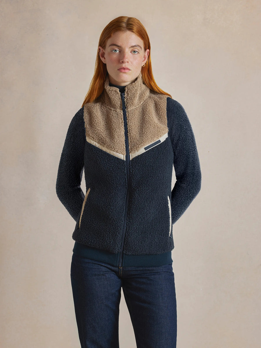 The Ava - Ava Fleece Jacket - Tricolour
