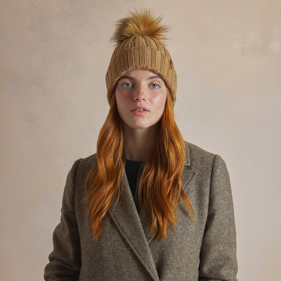 The Signature Bobble Hat - Women's Bobble Hat - Port