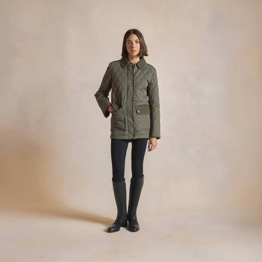 Lorna - Lorna Quilted Jacket - Khaki