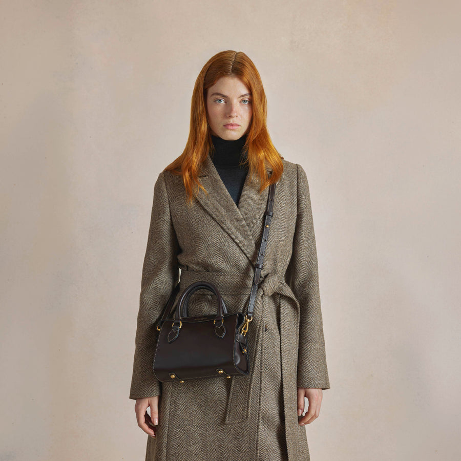 Kew - Mini Kew - Mahogany Leather