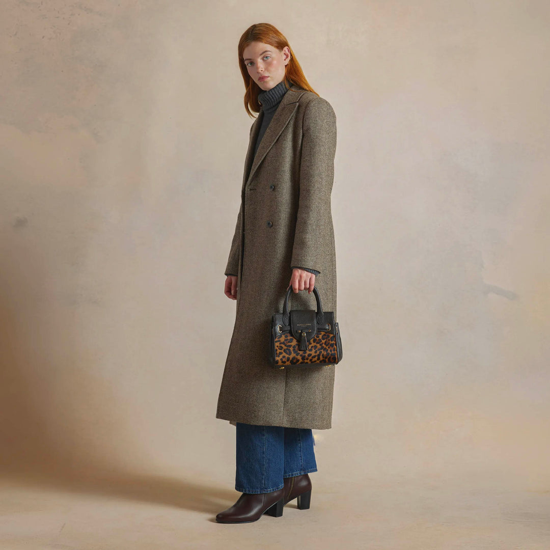 Mini Windsor Handbag - Leopard Haircalf - Bags