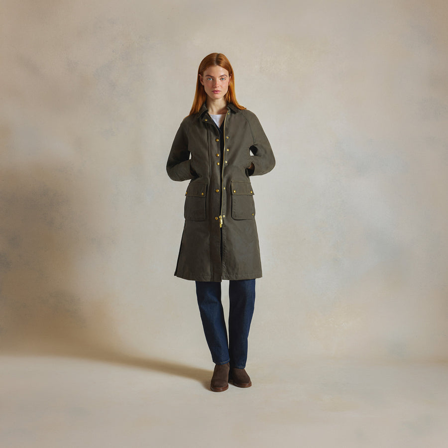 Nina - Nina Wax Coat - Clay