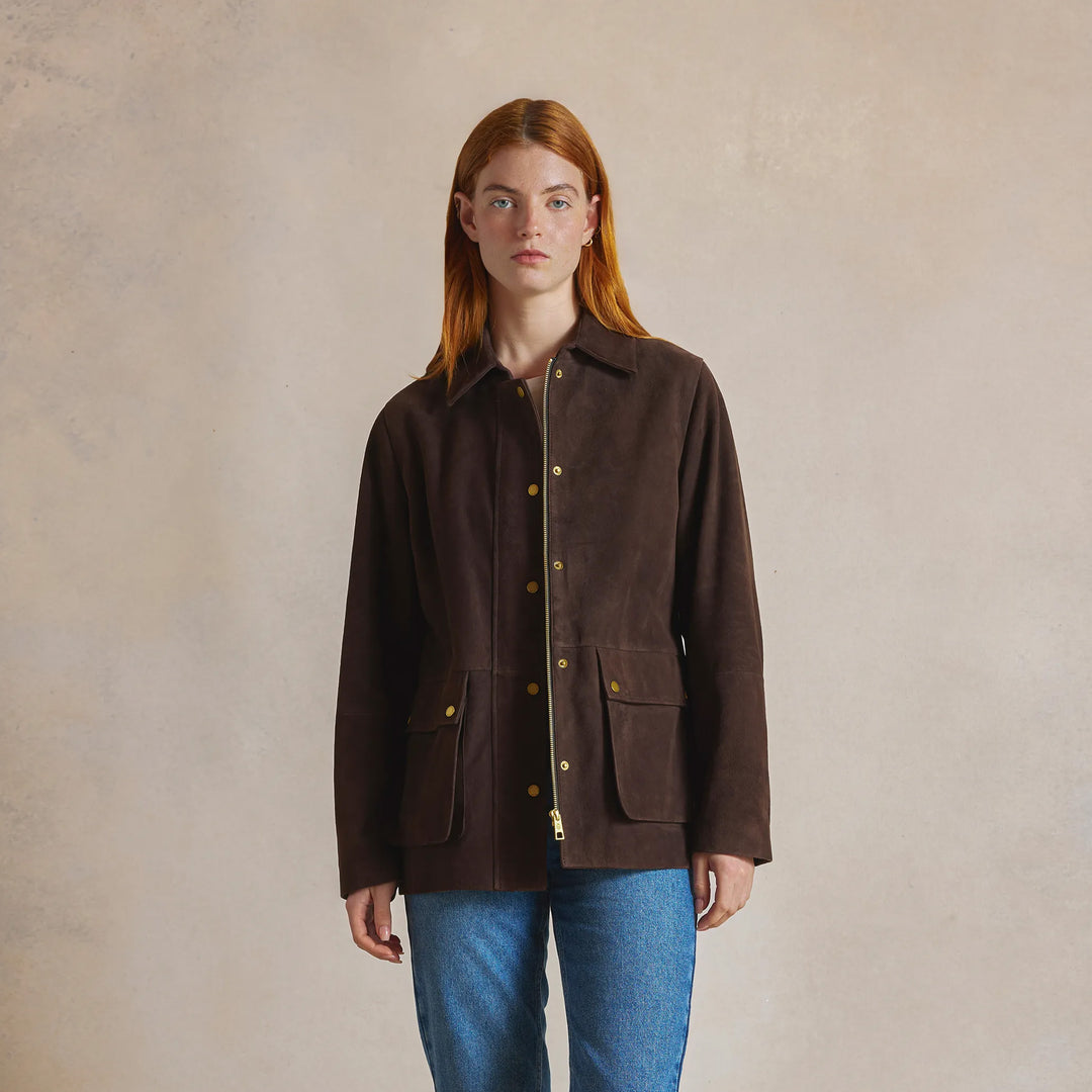 Orla - Chocolate Suede - Jackets