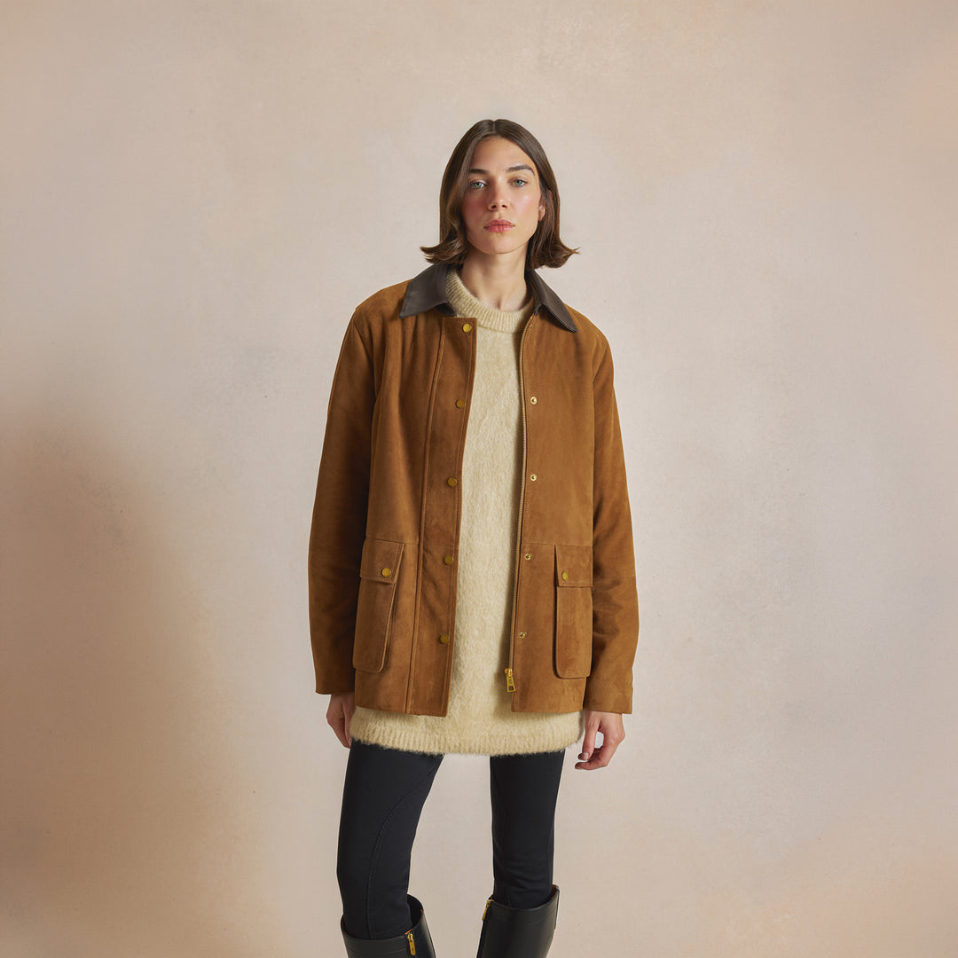 Orla - Tan Suede - Jackets