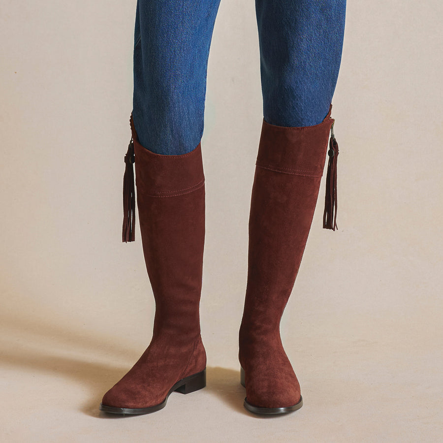 The Regina - Regina (Narrow Fit) - Port Suede