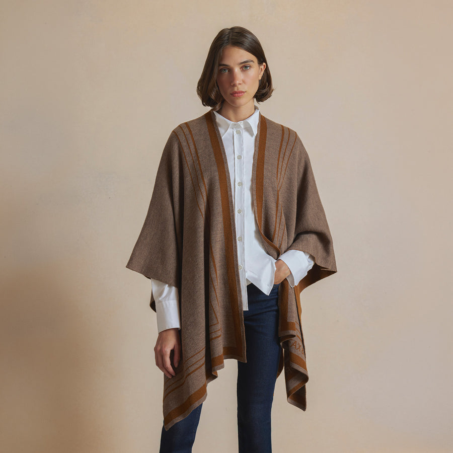 Sylvie - Sylvie Shawl - Taupe