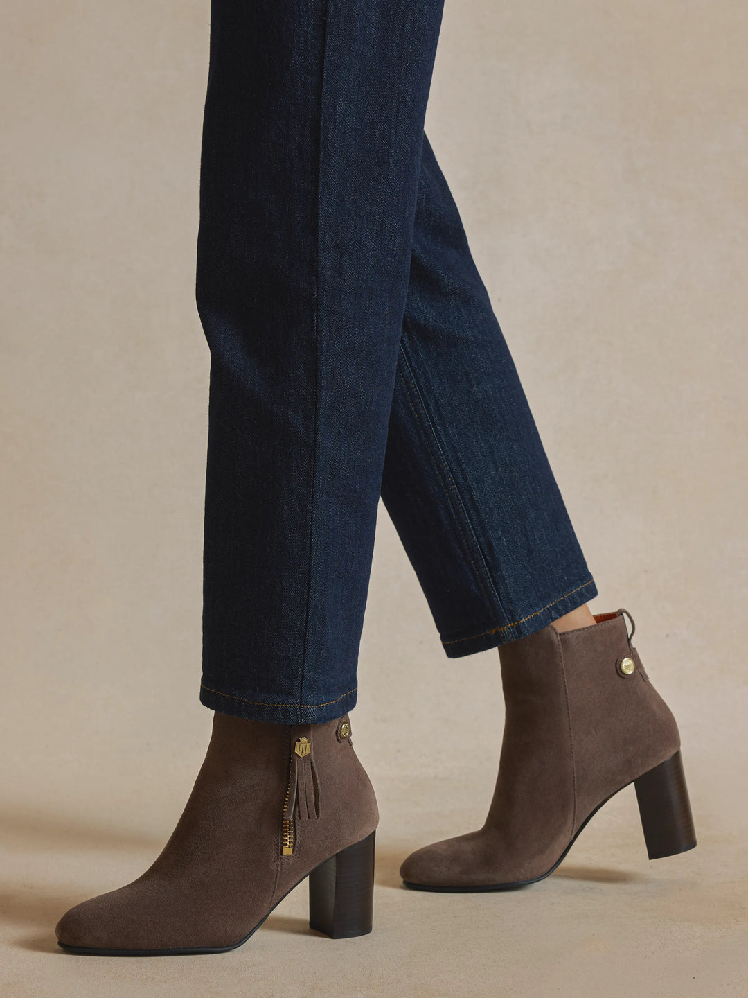 Oakham Ankle - Deep Taupe Suede - Ankle Boots