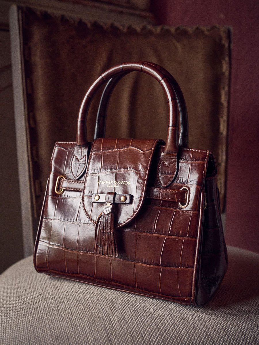 Windsor - Women's Mini Handbag - Conker Leather