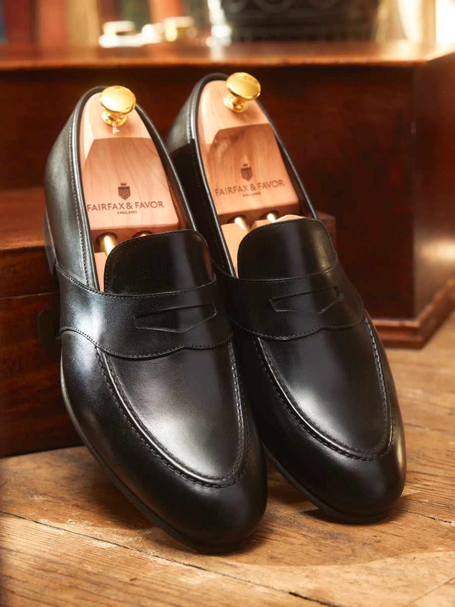 The Balmoral - Men's Loafers - Black Leather