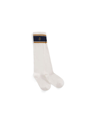 The Signature Knee High Socks - Women's Socks - Cream & Navy