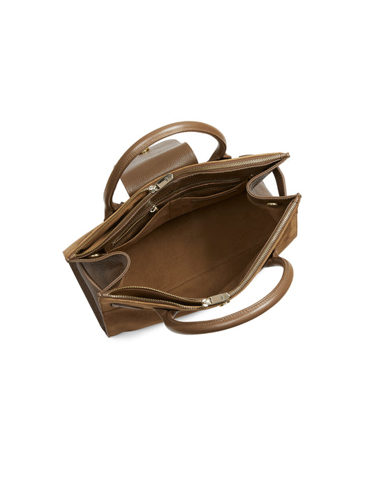 Windsor Work Bag Women's Handbag Tan Suede Fairfax Favor