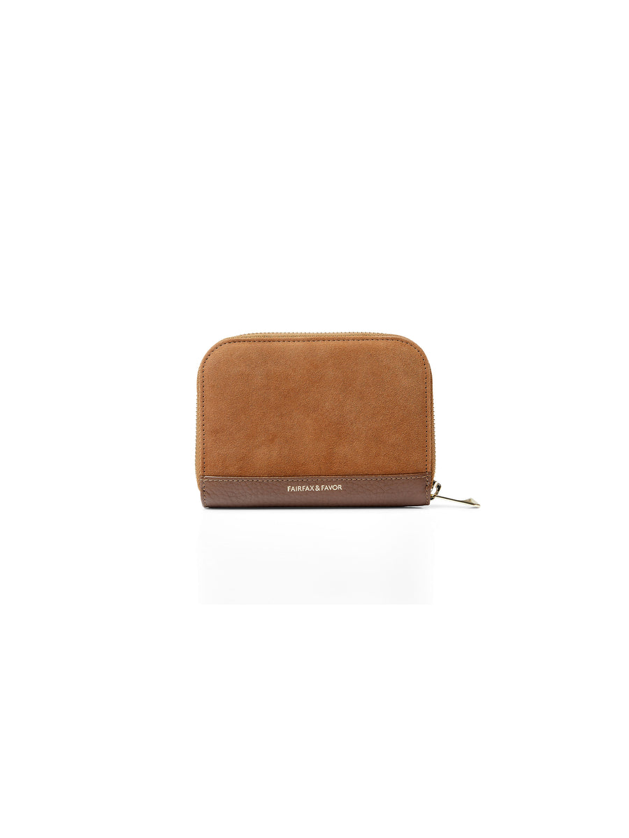 The Salisbury - Women's Coin Purse - Tan Suede