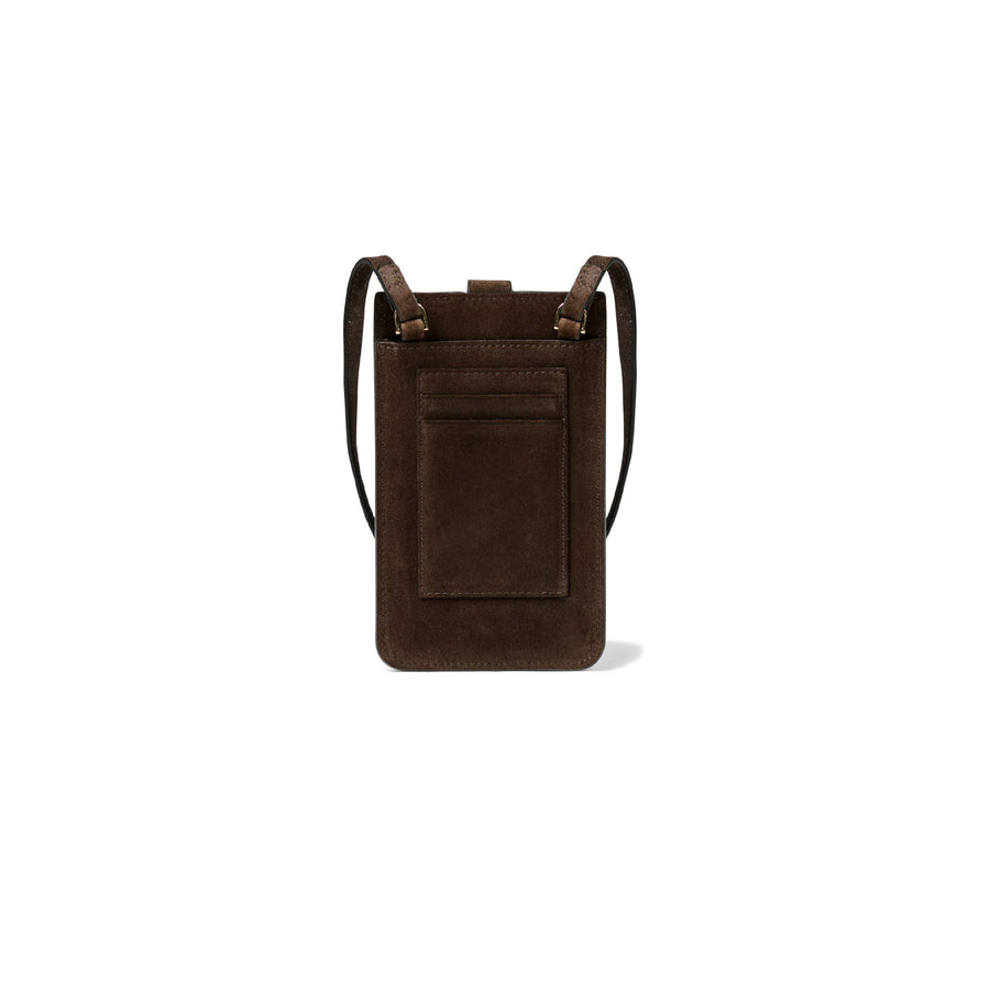 Phone Pouch - Phone Pouch - Chocolate Suede