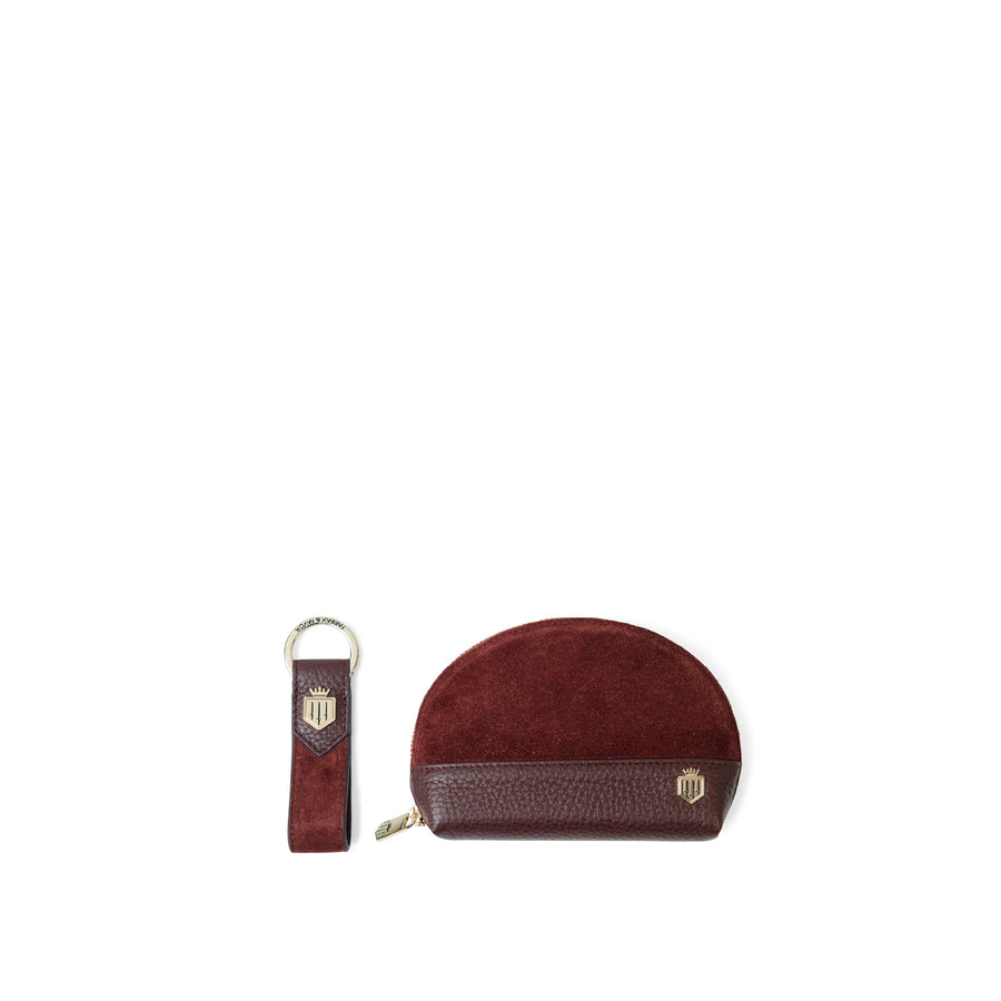 Chiltern and Key Ring Gift Set - Chiltern and Key Ring Set - Port Suede