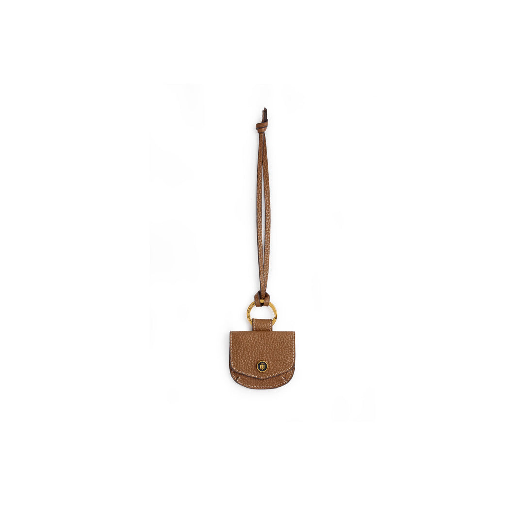Purse Bag Charm Tan Leather - Other