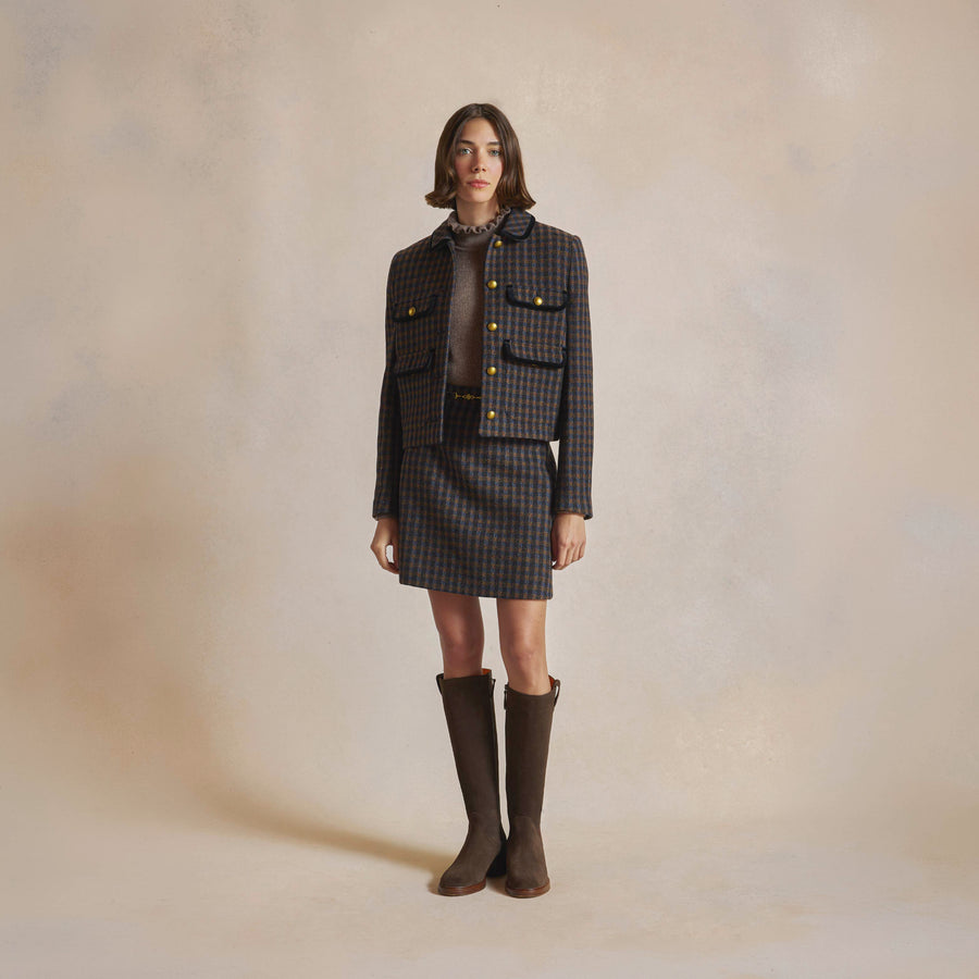 Eden - Eden Skirt - Copper Check