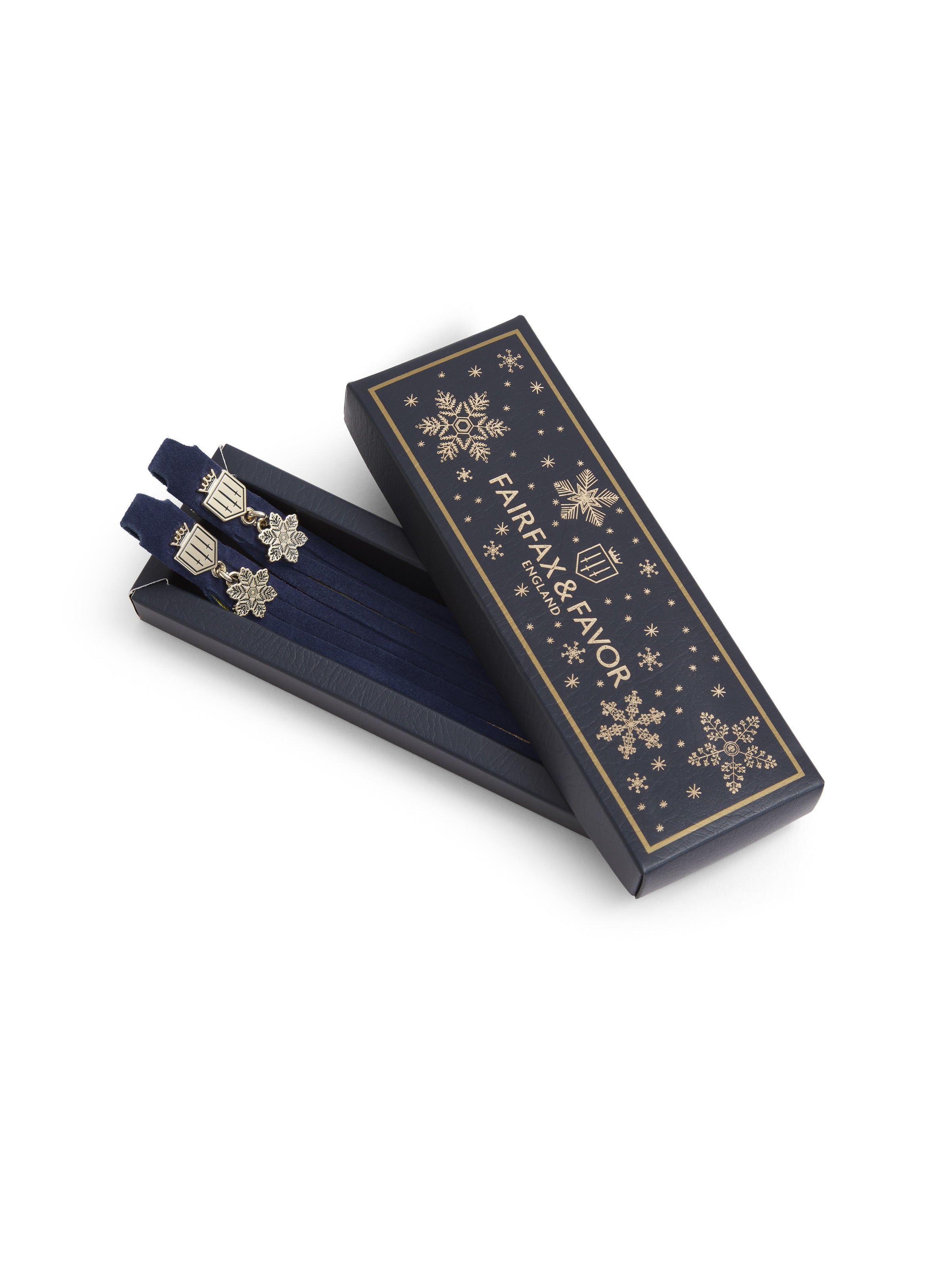 Suede Boot Tassels Snowflake Charm & Gold