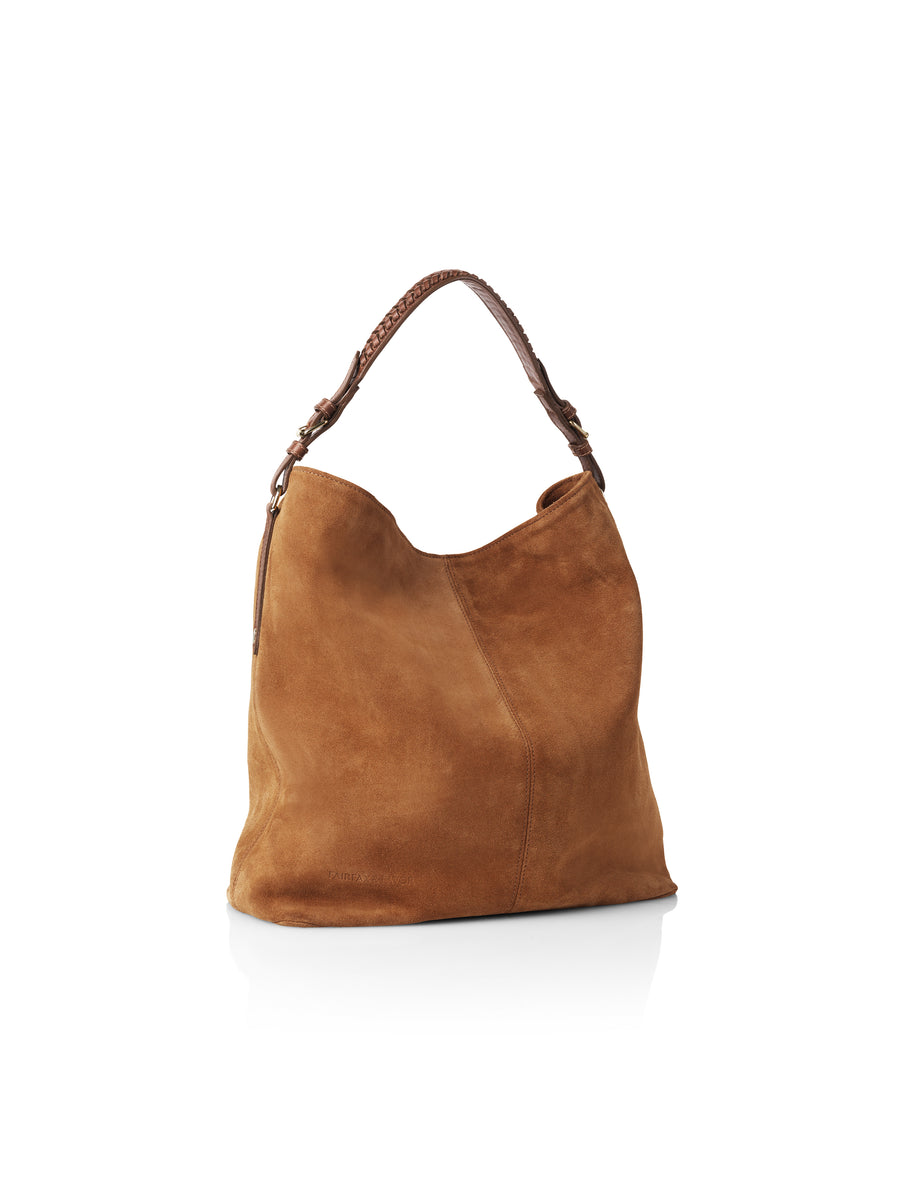 The Tetbury - Women's Handbag - Tan Suede