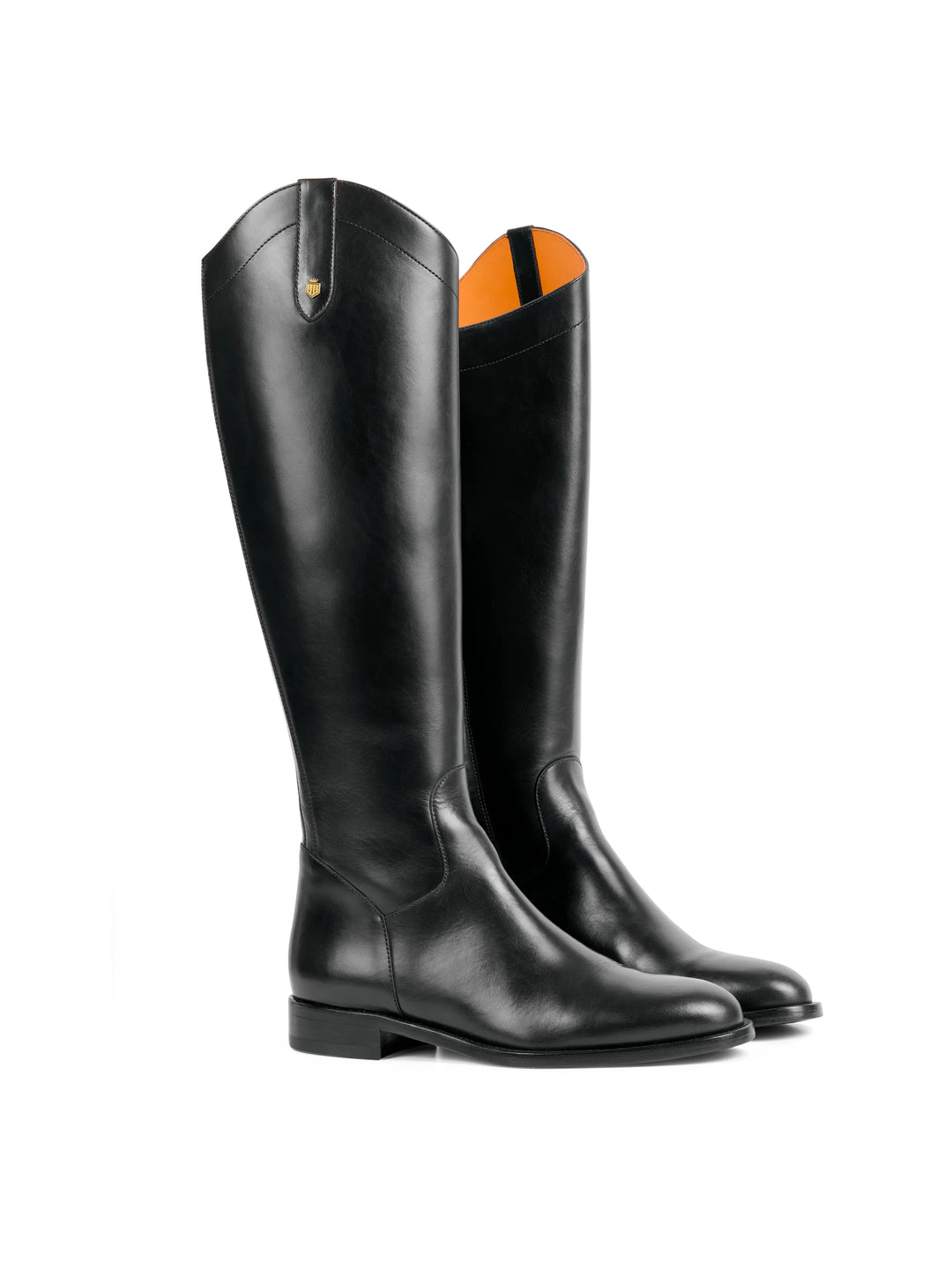 Fairford - Black Leather - Tall Boots