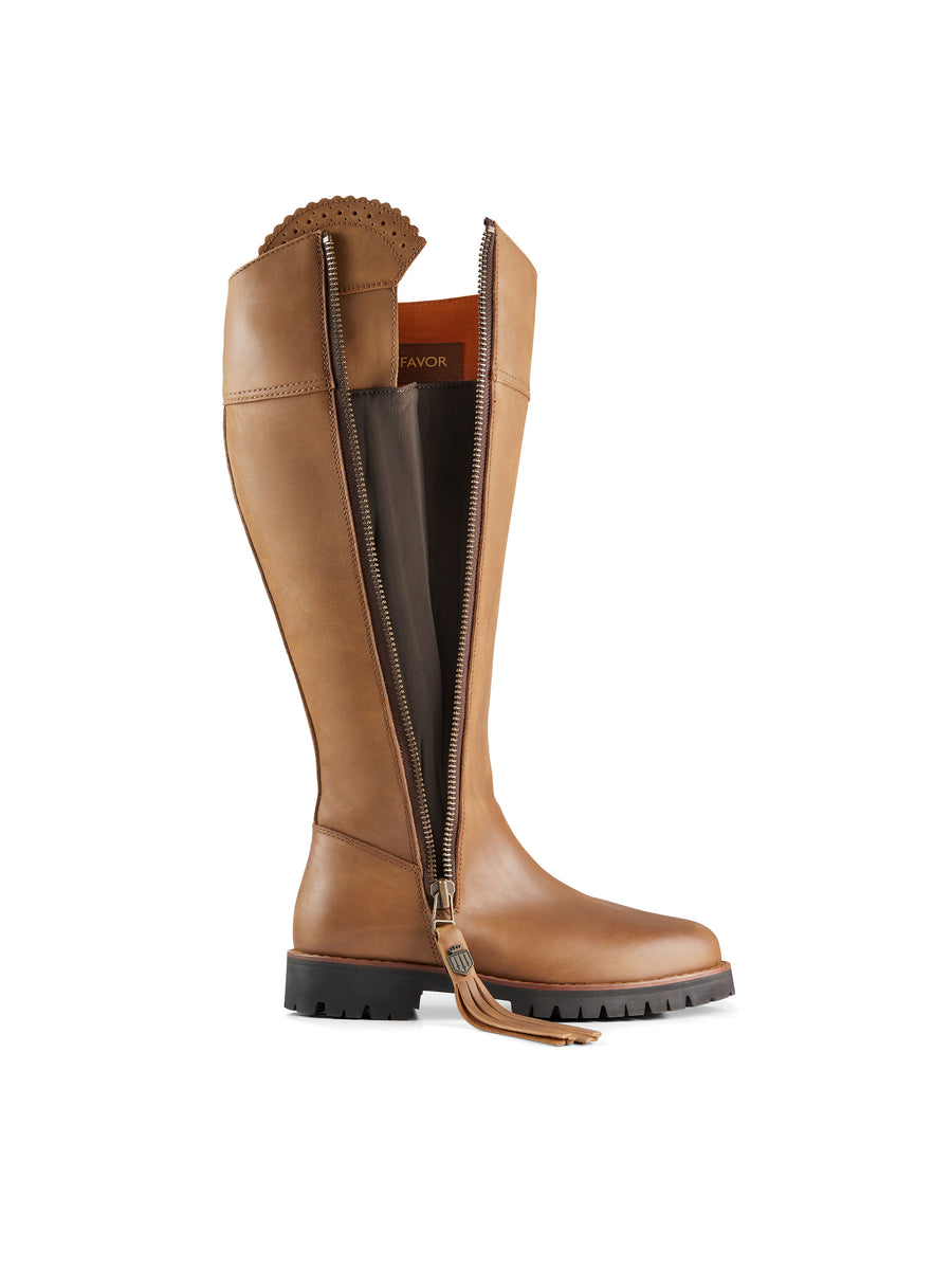 The Explorer - Women's Waterproof Boots - Oak Leather, Sporting Calf