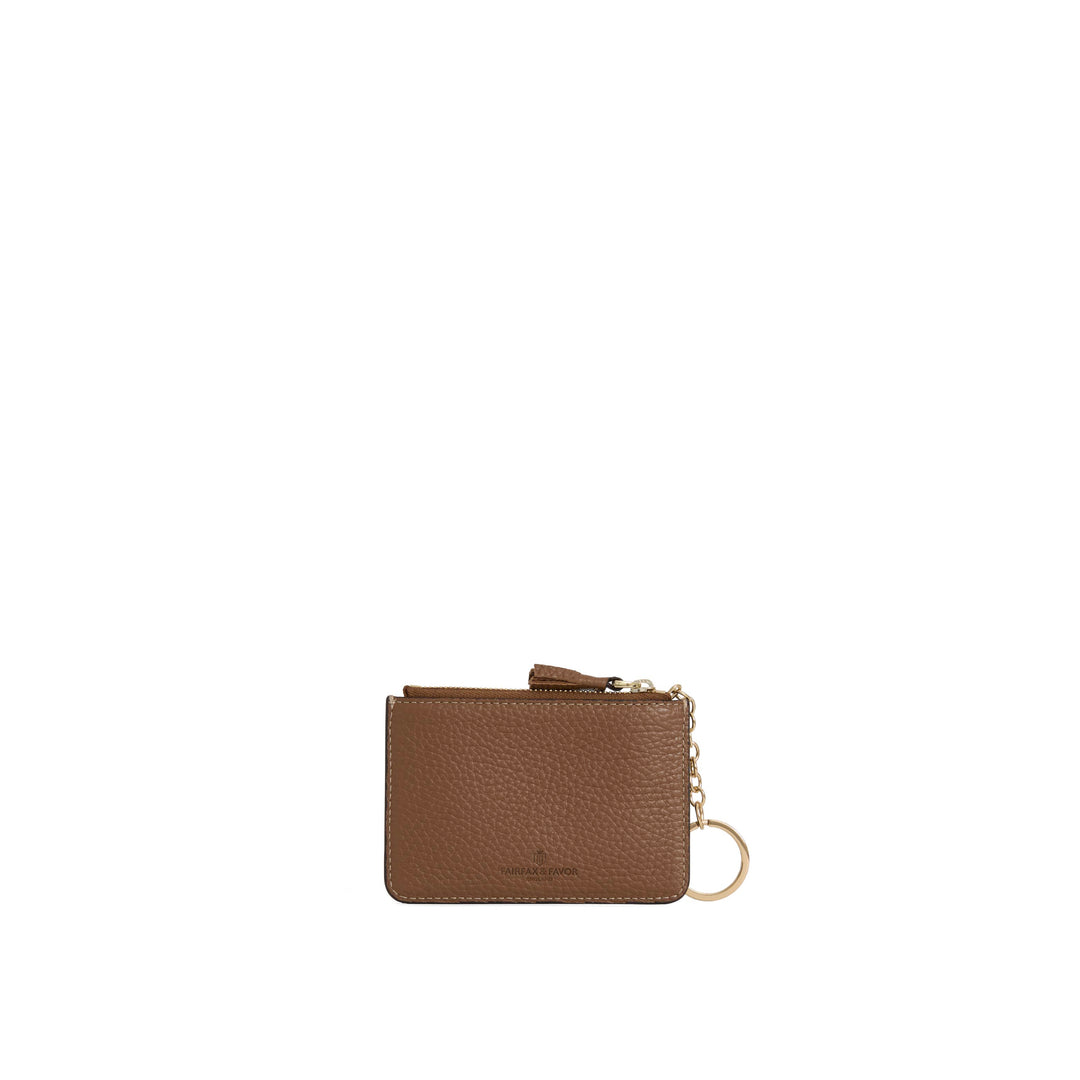 Purse Key Ring - Tan Leather - SLGs