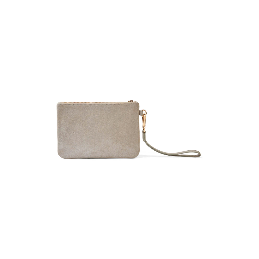 Wristlet - Champagne Suede - SLGs
