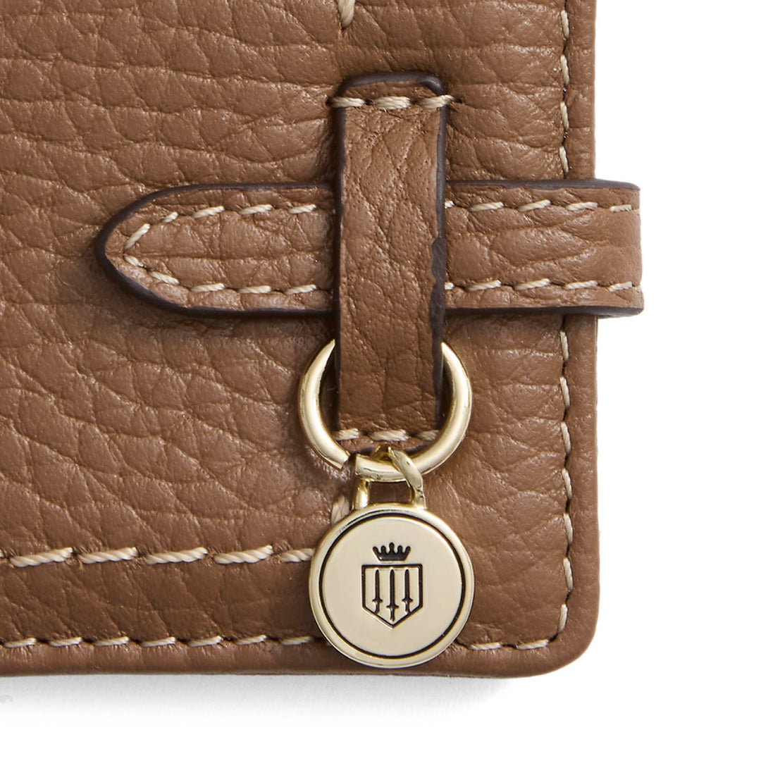 Photo Holder Key Ring Tan Leather - Other