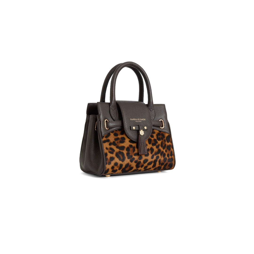 Mini Windsor Handbag - Leopard Haircalf - Bags