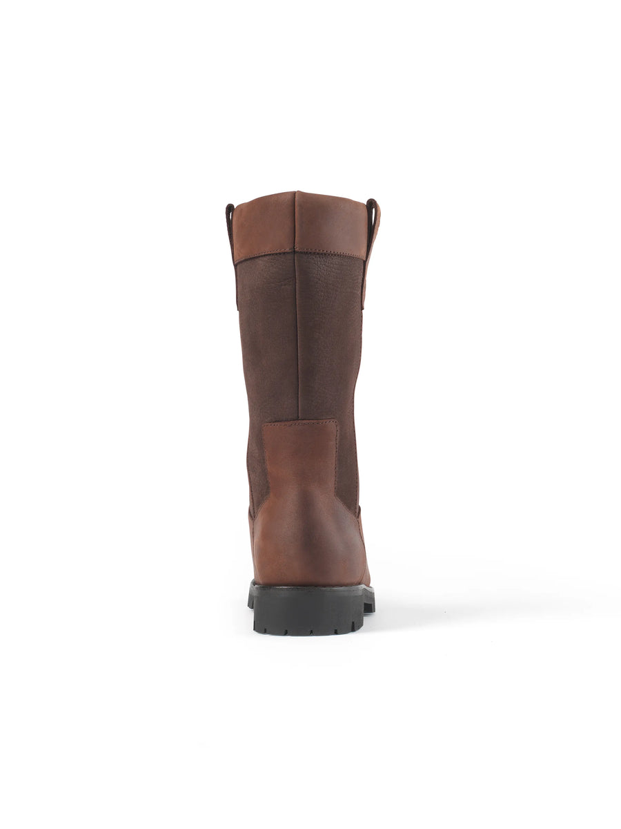 Burghley Mid Calf - Mahogany Leather - Mid Calf Boots
