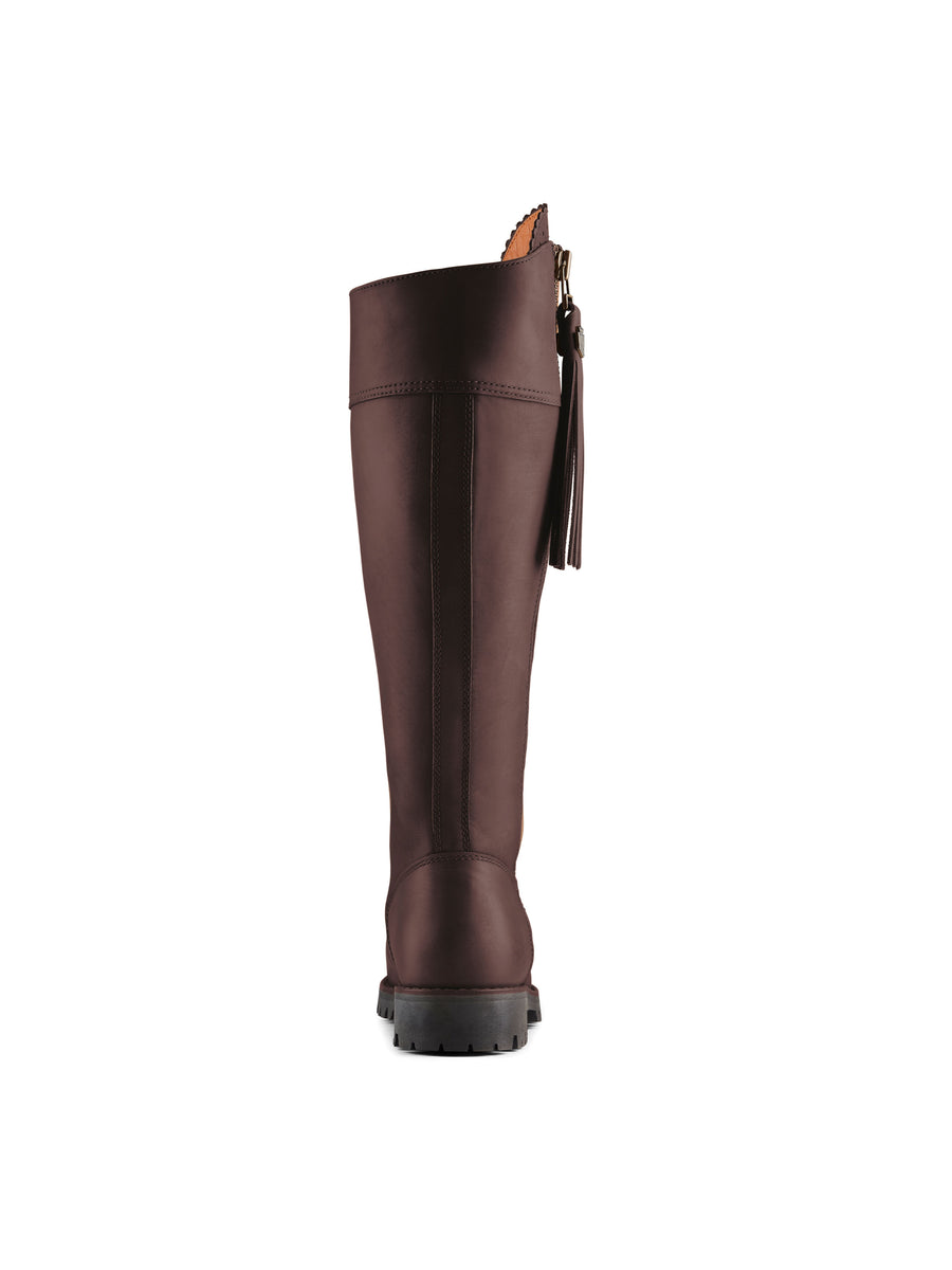 The Explorer - Women's Waterproof Boots - Mahogany Leather, Sporting Calf
