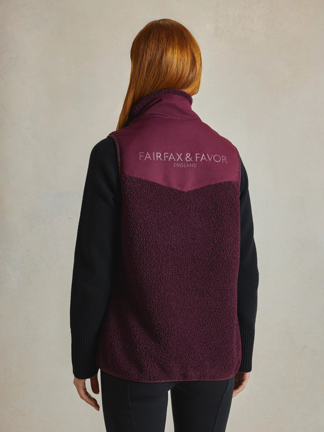Agnes Fleece Gilet - Port - Jackets