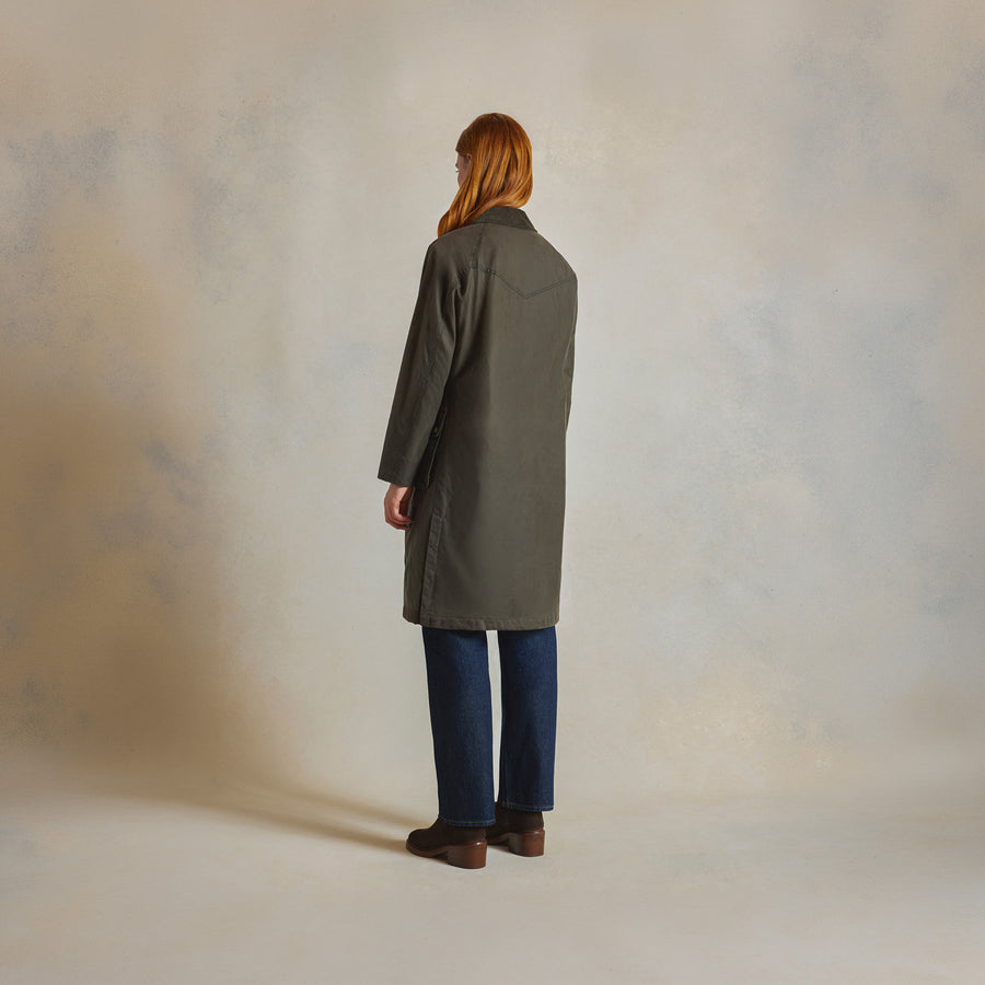 Nina Wax Coat - Clay - Coats
