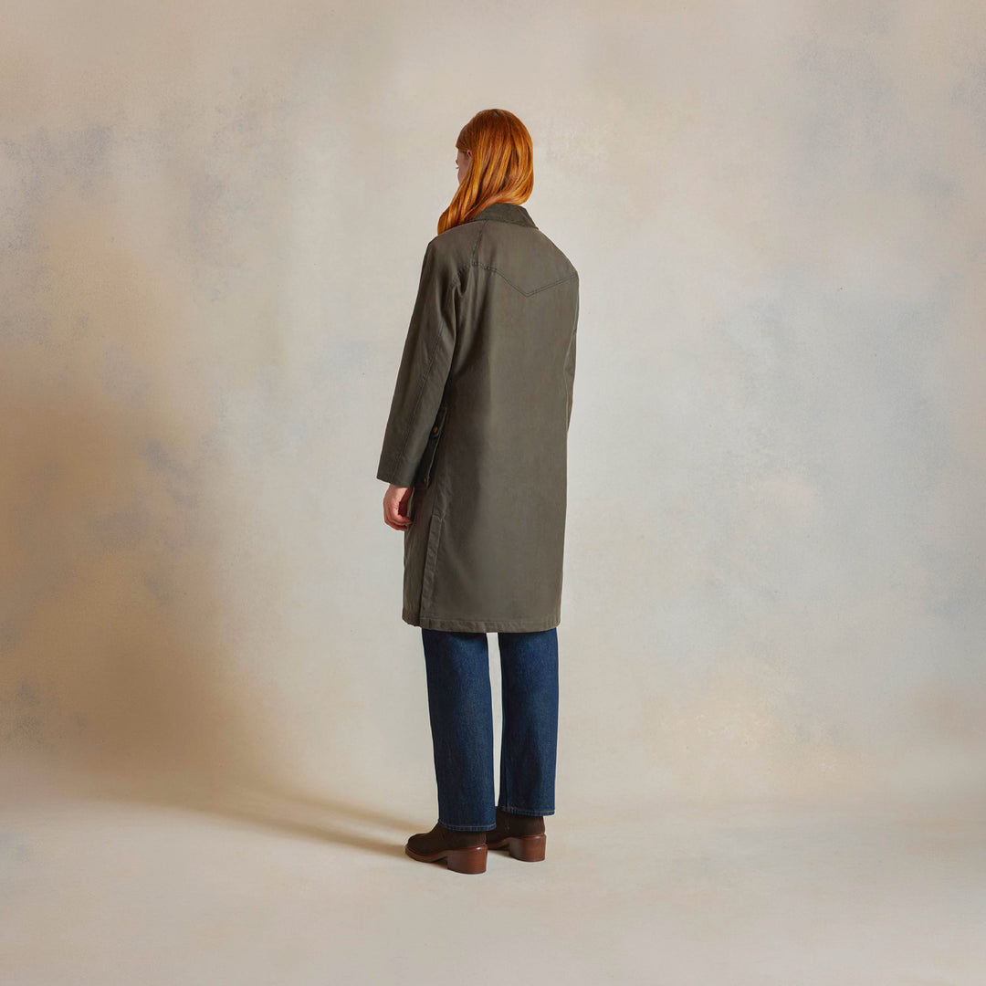 Nina Wax Coat - Clay - Coats