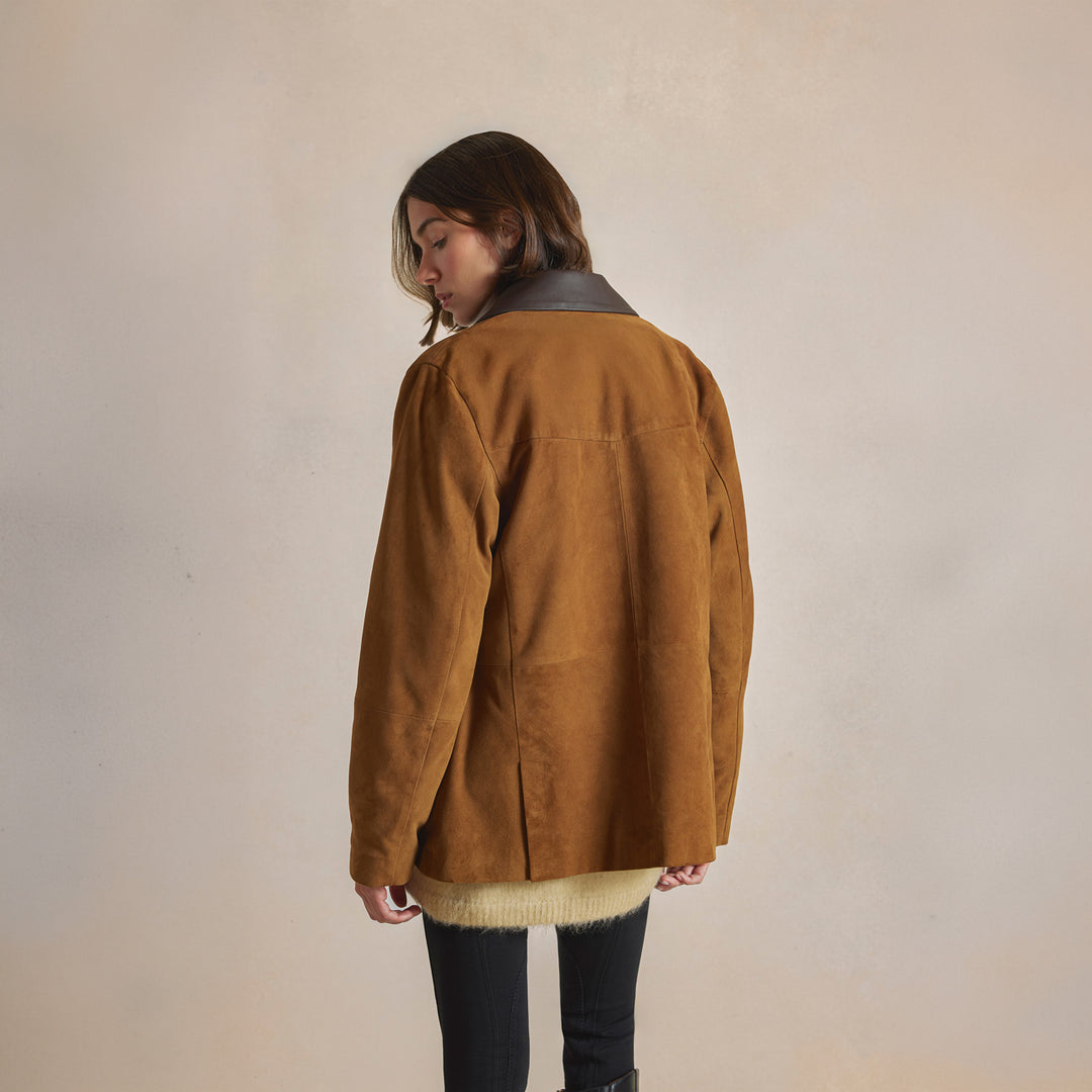 Orla - Tan Suede - Jackets