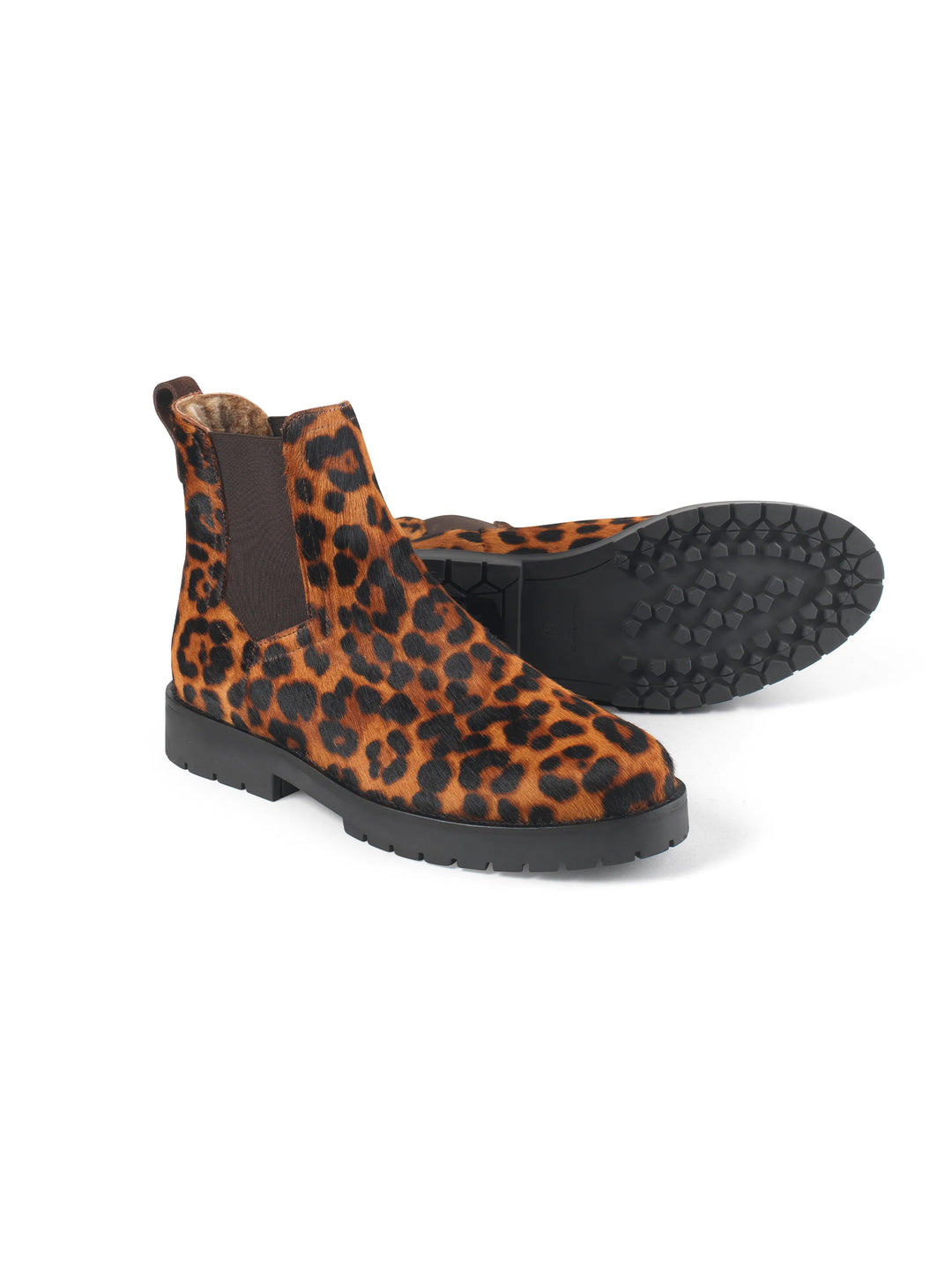 Sheepskin Boudica - Leopard Haircalf - Ankle Boots