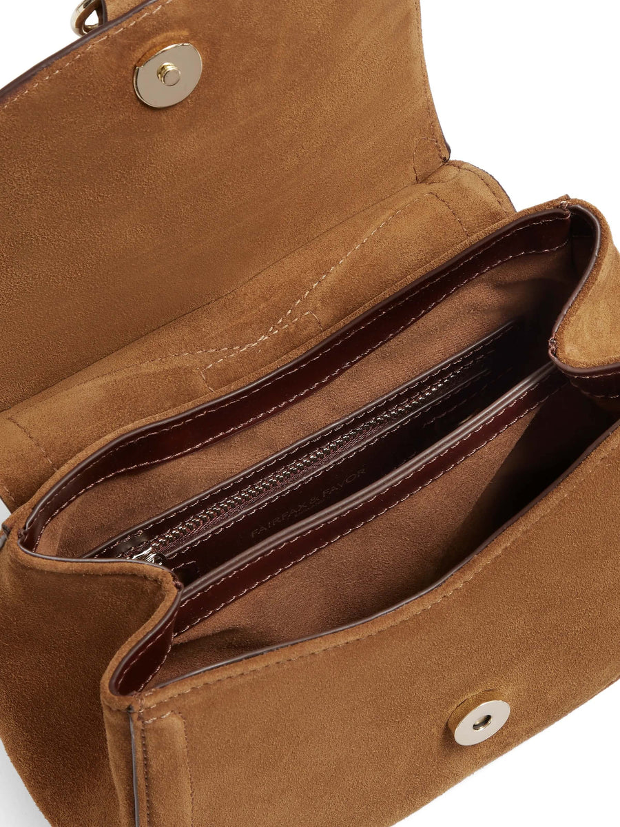 Langham Messenger Bag - Tan Suede - Bags