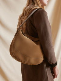 Dartmoor Hobo Bag - Tan Suede